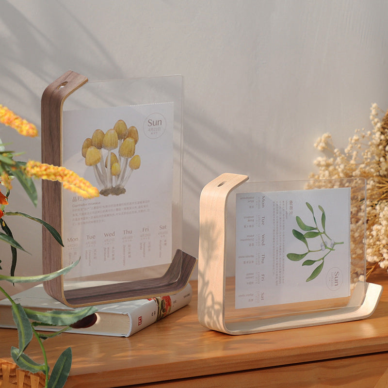 Acrylic Wooden Photo Frame Herbarium Display Frame Calendar DIY Frame Photo Frames For Wedding Party Picture Frame Photo Decor